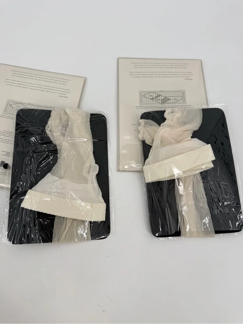 Donna Karan New York Pantyhose Medium Colorwash The Nudes 2 Pr VTG Dk Ivory A24
